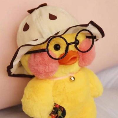 网红小黄鸭头像情侣一人一张 2019最火爆的小黄鸭